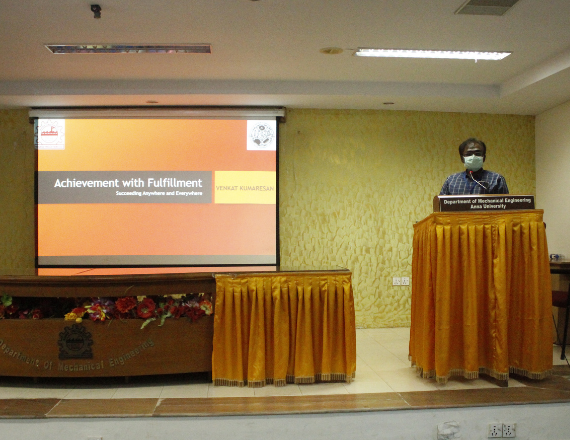 Presidential Address by Prof. S. Senthilkumaran- Guest Lecture-SMSE- Decemeber 2021